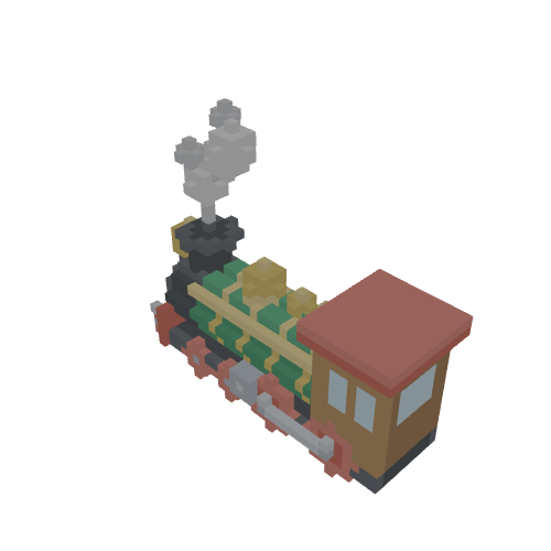 Voxel Steam Locomotive