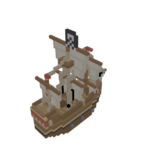 Voxel Pirate Ship